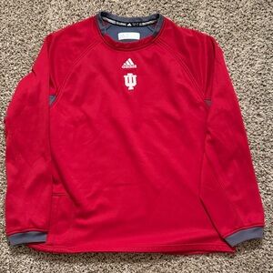 Adidas Crimson Crewneck with Emblem